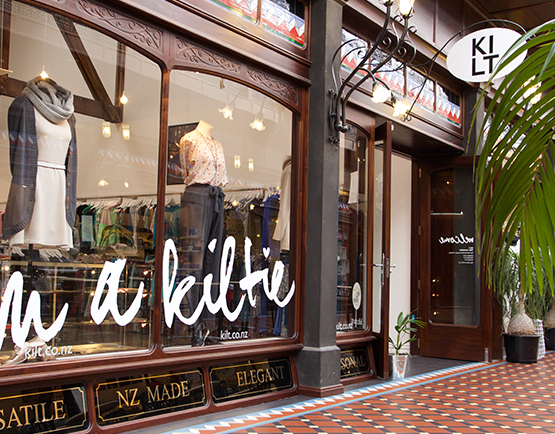 Kilt - fashion and shopping at The Tannery Christchurch